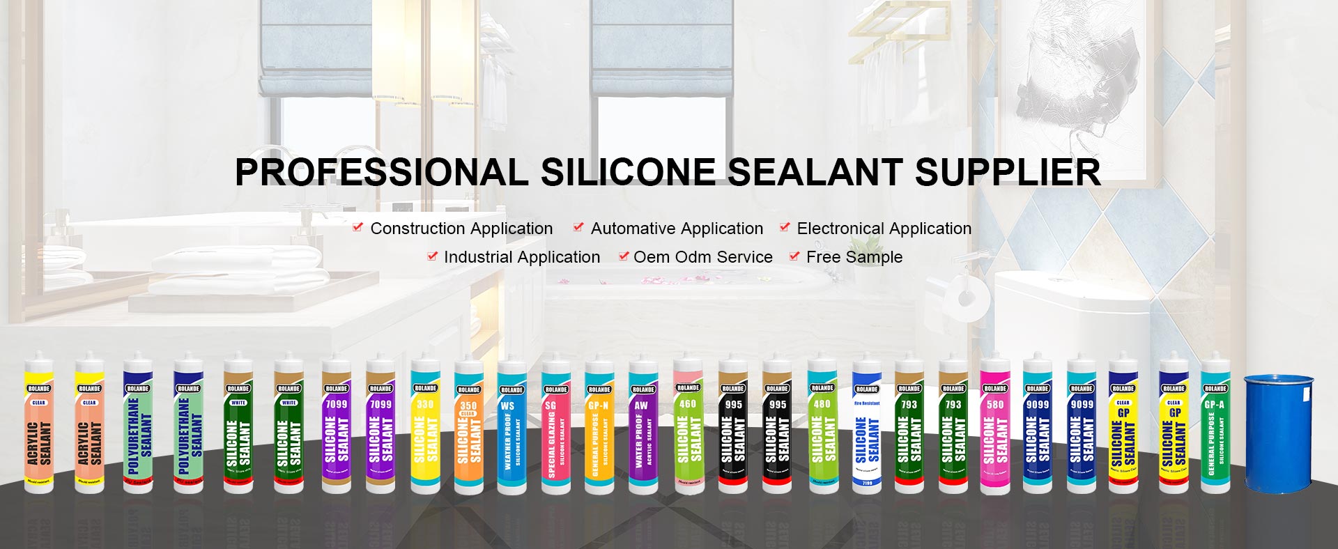 Full range of the sealants 